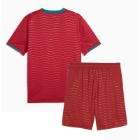 Camiseta Portugal Primera Equipación Replica Mundial 2026 para niños mangas cortas (+ Pantalones cortos)